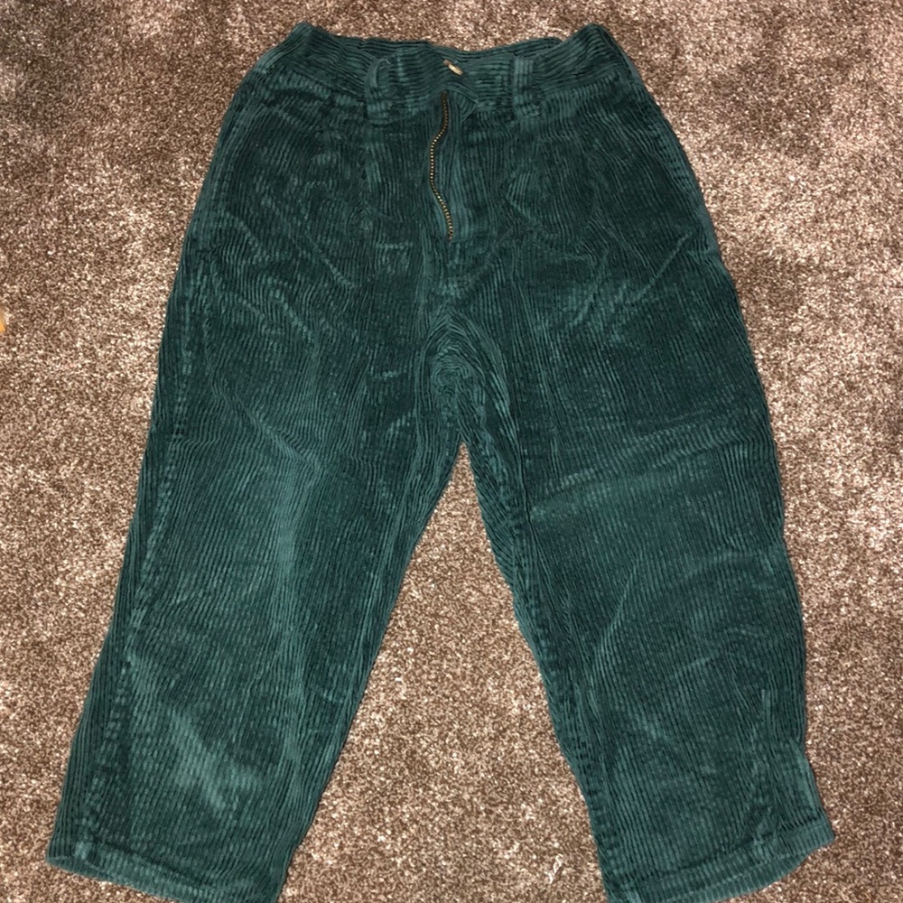 Green corduroy kid’s pants